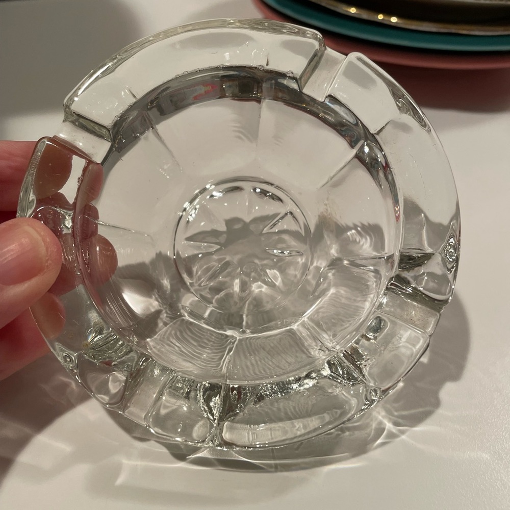 Vintage Crystal Ashtray